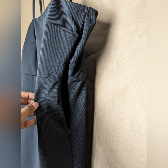 NWOT Eloquii Black Double - Strap Midi Trumpet Dress - Picture 10 of 13